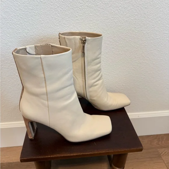 Sam Edelman Ivory Ankle Booties - Picture 2 of 5